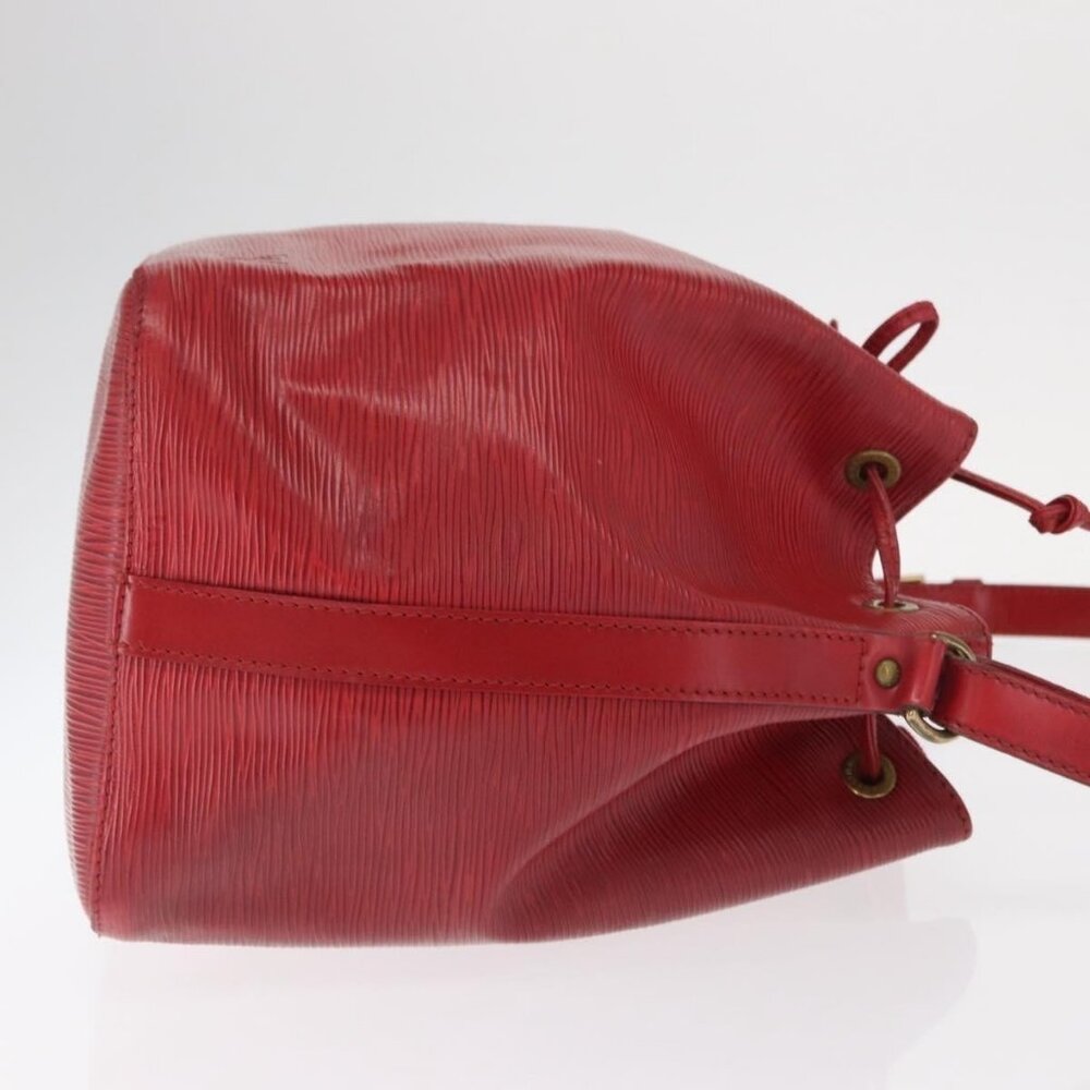 Authentic LOUIS VUITTON Epi Petit Noe Shoulder Bag Red M44107 LV - Picture 10 of 16